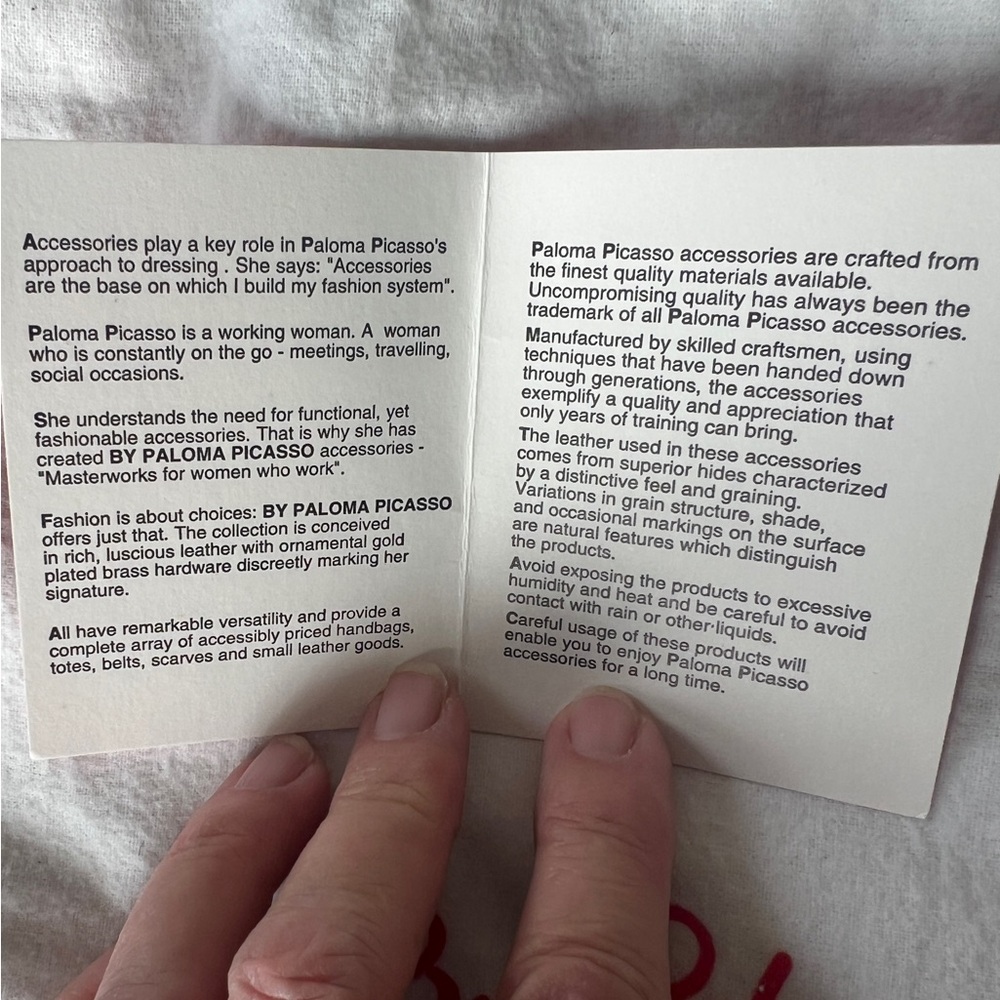 Paloma Picasso Black Convertible Shoulder/Crossbody Bag with Goldtone Details - Picture 8 of 9